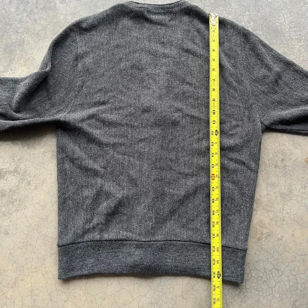 Cypress links vintage grey cardigan 100% acrylic Medium Made in USA